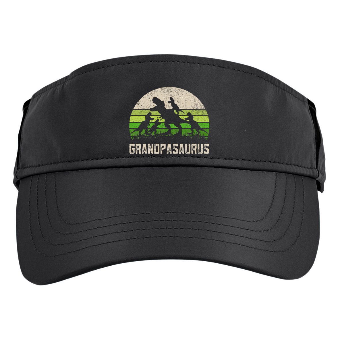 Fathers Day Grandpa Grandpasaurus Dinosaur Adult Drive Performance Visor