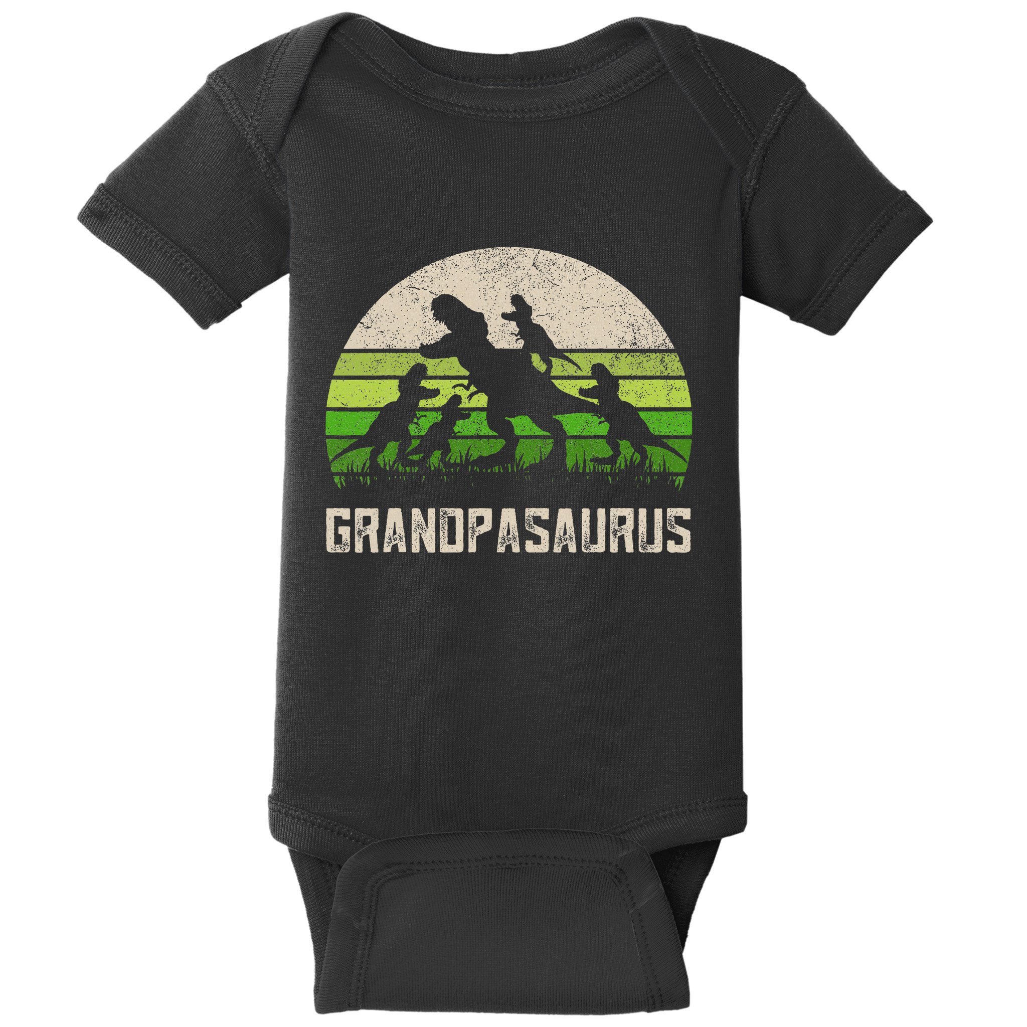 Fathers Day Grandpa Grandpasaurus Dinosaur Baby Bodysuit