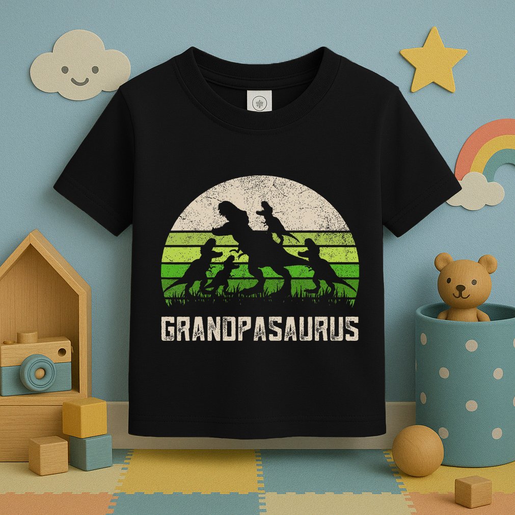 Fathers Day Grandpa Grandpasaurus Dinosaur Toddler T-Shirt