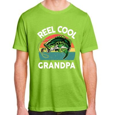 Fathers Day Gift Reel Cool Grandpa Dad Papa Poppop Fishing Adult ChromaSoft Performance T-Shirt