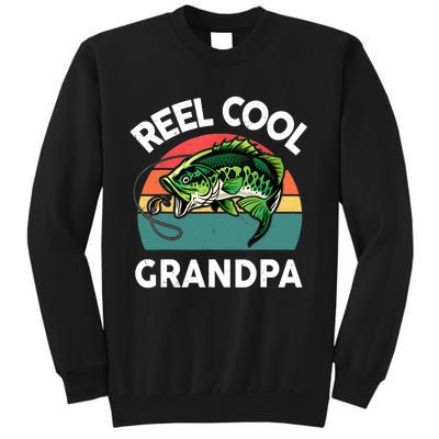 Fathers Day Gift Reel Cool Grandpa Dad Papa Poppop Fishing Sweatshirt