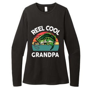 Fathers Day Gift Reel Cool Grandpa Dad Papa Poppop Fishing Womens CVC Long Sleeve Shirt