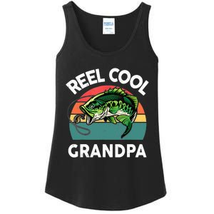 Fathers Day Gift Reel Cool Grandpa Dad Papa Poppop Fishing Ladies Essential Tank