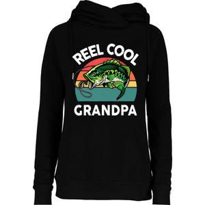 Fathers Day Gift Reel Cool Grandpa Dad Papa Poppop Fishing Womens Funnel Neck Pullover Hood