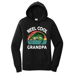 Fathers Day Gift Reel Cool Grandpa Dad Papa Poppop Fishing Women's Pullover Hoodie