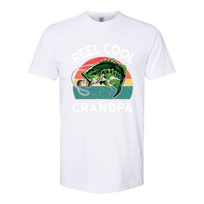 Fathers Day Gift Reel Cool Grandpa Dad Papa Poppop Fishing Softstyle CVC T-Shirt