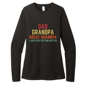 Fathers Day Gift From Grand Dad Grandpa Great Grandpa Gift Womens CVC Long Sleeve Shirt