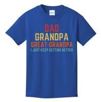 Fathers Day Gift From Grand Dad Grandpa Great Grandpa Gift Kids T-Shirt