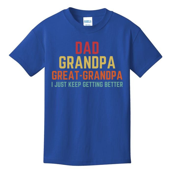 Fathers Day Gift From Grand Dad Grandpa Great Grandpa Gift Kids T-Shirt