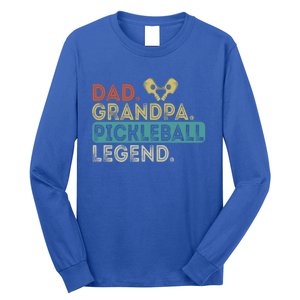 Funny Dad Grandpa Dad Grandpa Pickleball Legend Pickleball Gift Long Sleeve Shirt