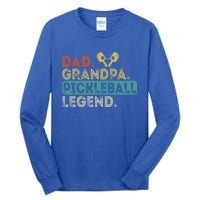 Funny Dad Grandpa Dad Grandpa Pickleball Legend Pickleball Gift Tall Long Sleeve T-Shirt