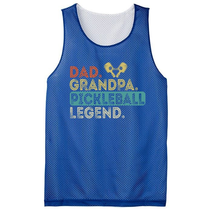 Funny Dad Grandpa Dad Grandpa Pickleball Legend Pickleball Gift Mesh Reversible Basketball Jersey Tank