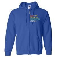 Funny Dad Grandpa Dad Grandpa Pickleball Legend Pickleball Gift Full Zip Hoodie