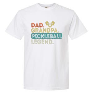 Funny Dad Grandpa Dad Grandpa Pickleball Legend Pickleball Gift Garment-Dyed Heavyweight T-Shirt