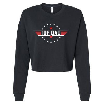 Fathers Day Gift Dad Gift From Grandkids Son Daughter Cropped Pullover Crew