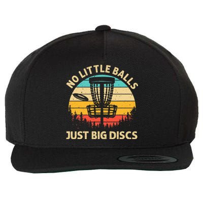 Funny Disc Golf Design Disc Golf Lover Player Wool Snapback Cap