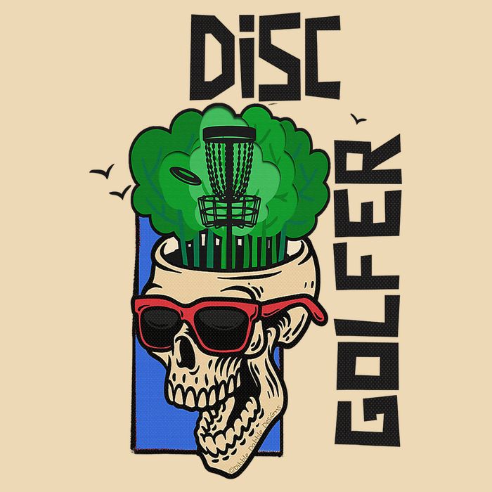 Funny Disc Golf on the Brain - Disc Golf Zip Tote Bag