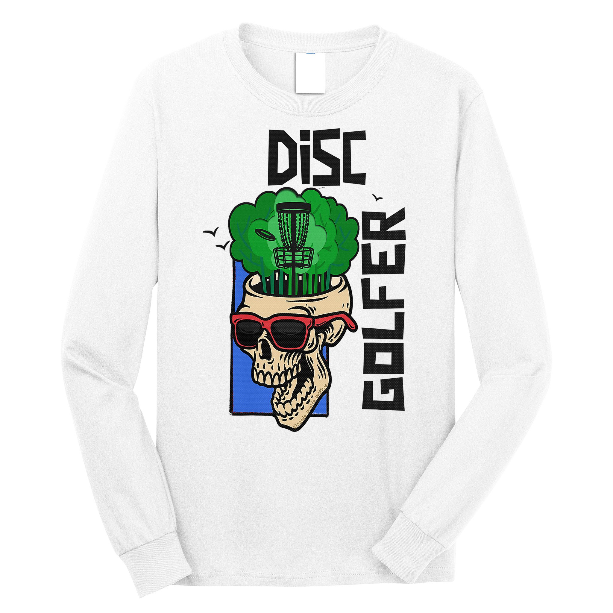 Funny Disc Golf on the Brain - Disc Golf Long Sleeve Shirt