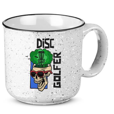 Funny Disc Golf on the Brain - Disc Golf 15oz Campfire Ceramic Mug
