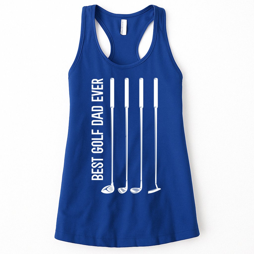 Father's Day Golf Clubs Best Golf Dad Ever Gift For Dad Womens Tank Top