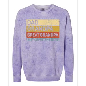  Fathers Day Gift from GrandKid Dad Grandpa Great Grandpa Colorblast Crewneck Sweatshirt