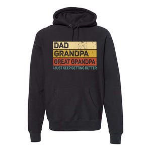  Fathers Day Gift from GrandKid Dad Grandpa Great Grandpa Premium Hoodie