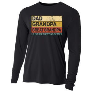  Fathers Day Gift from GrandKid Dad Grandpa Great Grandpa Cooling Performance Long Sleeve Crew