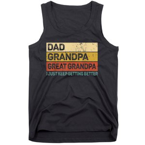  Fathers Day Gift from GrandKid Dad Grandpa Great Grandpa Tank Top