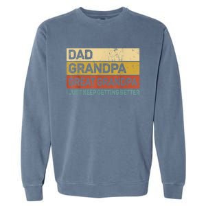  Fathers Day Gift from GrandKid Dad Grandpa Great Grandpa Garment-Dyed Sweatshirt