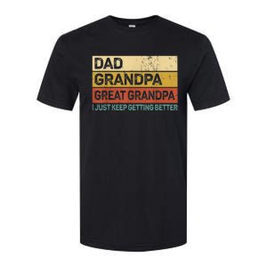  Fathers Day Gift from GrandKid Dad Grandpa Great Grandpa Softstyle CVC T-Shirt