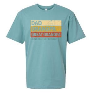  Fathers Day Gift from GrandKid Dad Grandpa Great Grandpa Sueded Cloud Jersey T-Shirt