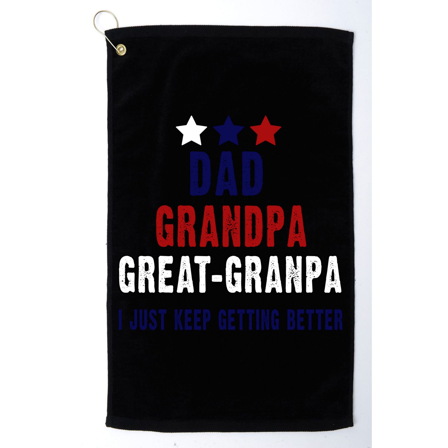Fathers Day Gift From Grand Dad Grandpa Great Grandpa Gift Golf Towel