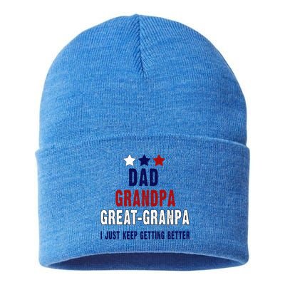 Fathers Day Gift From Grand Dad Grandpa Great Grandpa Gift Sustainable Knit Beanie