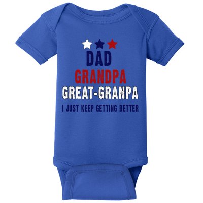 Fathers Day Gift From Grand Dad Grandpa Great Grandpa Gift Baby Bodysuit