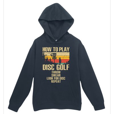 Funny Disc Golf Design For Women Disc Golf Player Lover Urban Pullover Hoodie