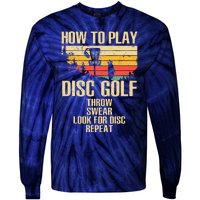 Funny Disc Golf Design For Women Disc Golf Player Lover Tie-Dye Long Sleeve Shirt