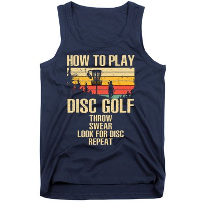 Funny Disc Golf Design For Women Disc Golf Player Lover Tank Top