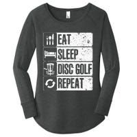 Funny Disc Golf Art For Golf Player Disc Golfers Women's Perfect Tri Tunic Long Sleeve Shirt