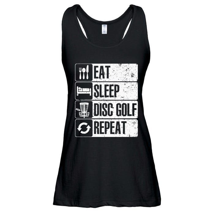 Funny Disc Golf Art For Golf Player Disc Golfers Ladies Essential Flowy Tank