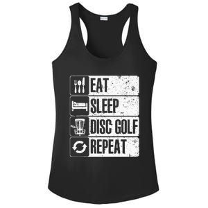 Funny Disc Golf Art For Golf Player Disc Golfers Ladies PosiCharge Competitor Racerback Tank