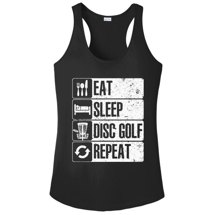 Funny Disc Golf Art For Golf Player Disc Golfers Ladies PosiCharge Competitor Racerback Tank