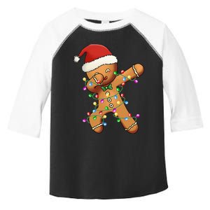 Festive Dabbing Gingerbread Christmas Tree Toddler Fine Jersey T-Shirt