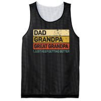 Fathers Day Gift From Grandkids Dad Grandpa Great Grandpa Mesh Reversible Basketball Jersey Tank