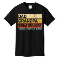 Fathers Day Gift From Grandkids Dad Grandpa Great Grandpa Kids T-Shirt