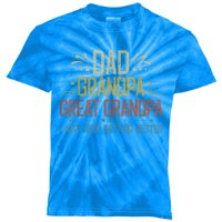 Fathers Day Gift From Grand Dad Grandpa Great Grandpa Meaningful Gift Kids Tie-Dye T-Shirt