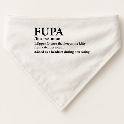 Fupa Definition Gift , FUPA Defined ,Fupa Definition Dad Gift, Mature Living My USA-Made Doggie Bandana