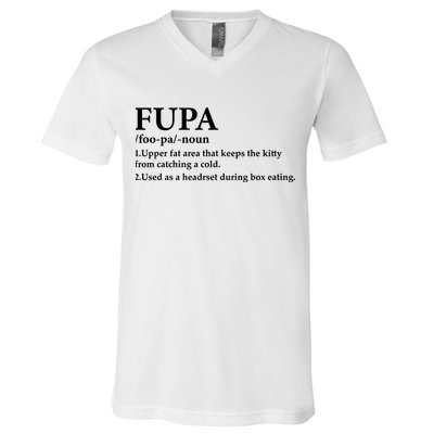 Fupa Definition Gift , FUPA Defined ,Fupa Definition Dad Gift, Mature Living My V-Neck T-Shirt