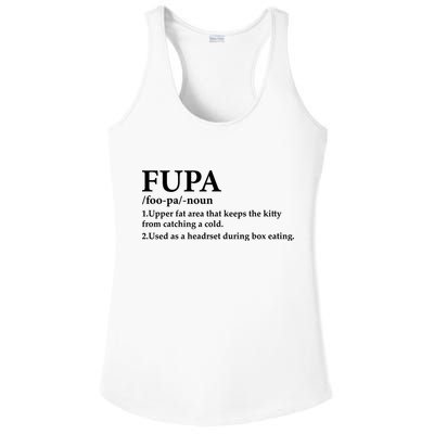 Fupa Definition Gift , FUPA Defined ,Fupa Definition Dad Gift, Mature Living My Ladies PosiCharge Competitor Racerback Tank