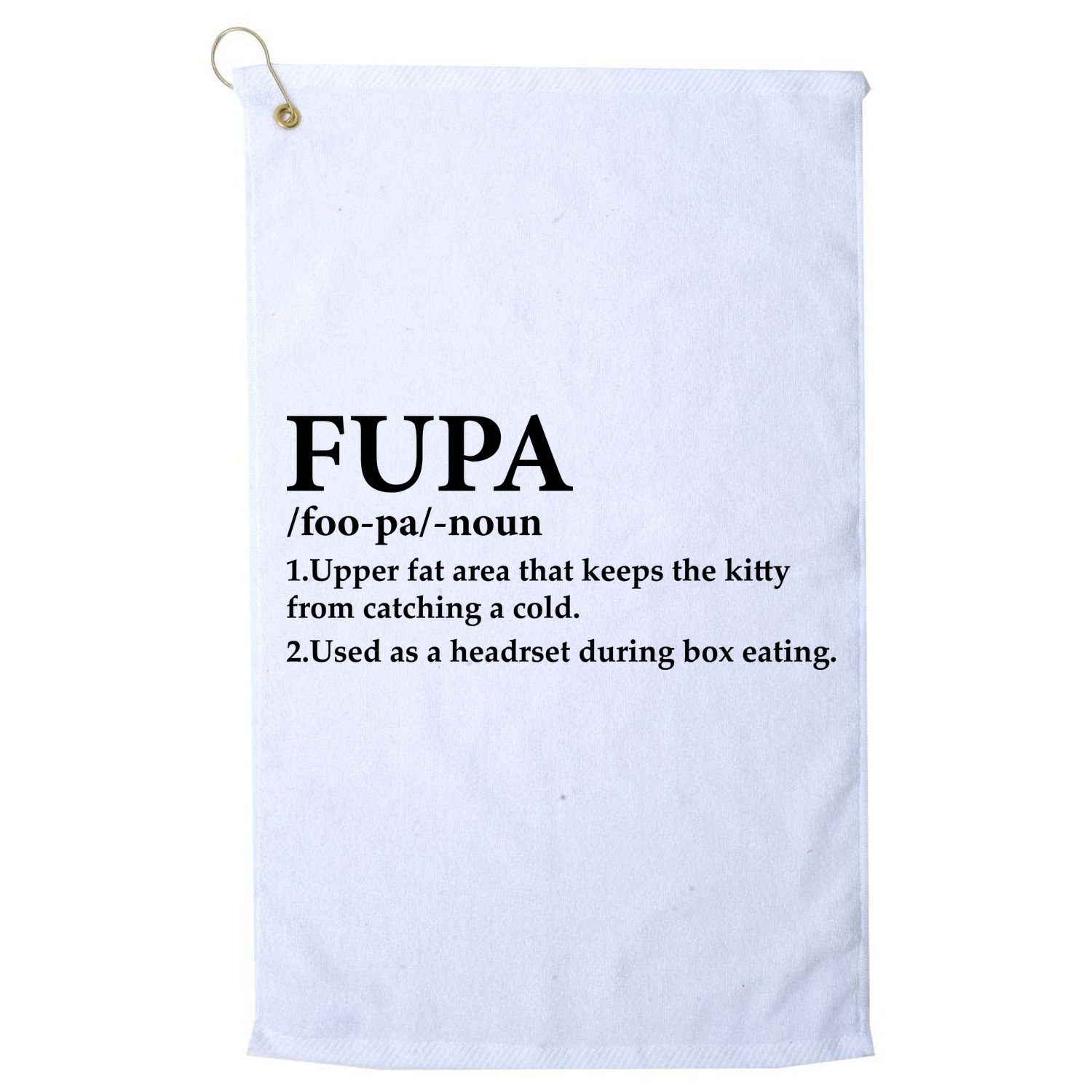 Fupa Definition Gift , FUPA Defined ,Fupa Definition Dad Gift, Mature Living My Golf Towel