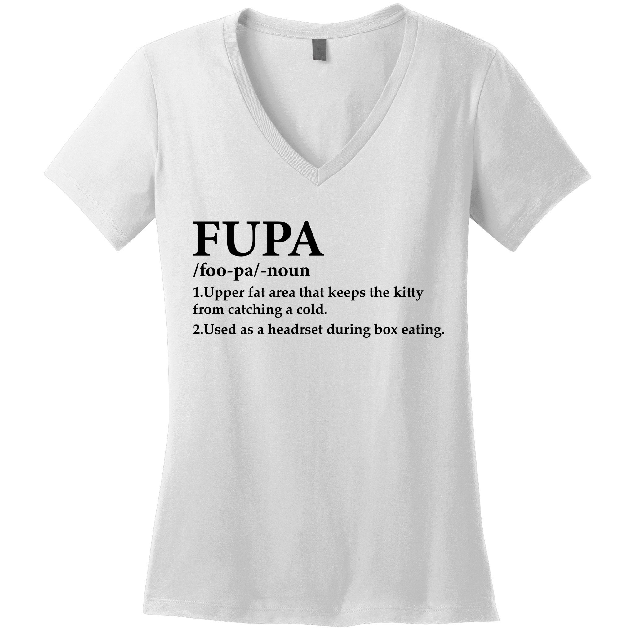 Fupa Definition Gift , FUPA Defined ,Fupa Definition Dad Gift, Mature Living My Women's V-Neck T-Shirt